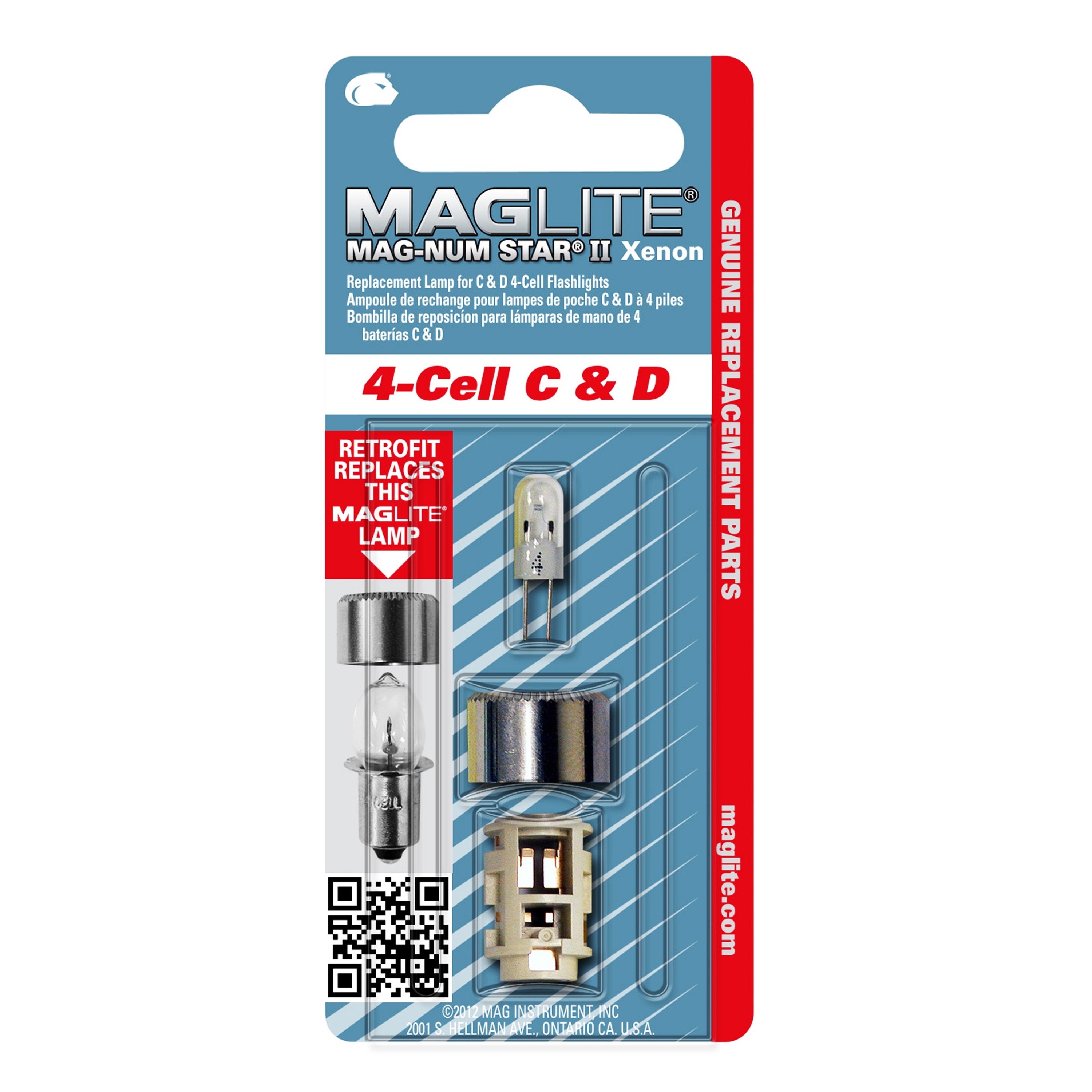 Maglite lmxa401 maglite lmxa401 ms ii incandescent upgrade 4 cell xenon