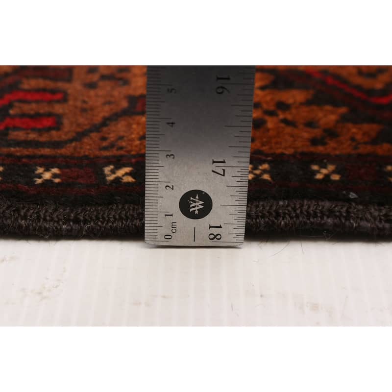 Teimani Red Rug 3'10" x 6'11" - 3'10 x 6'11