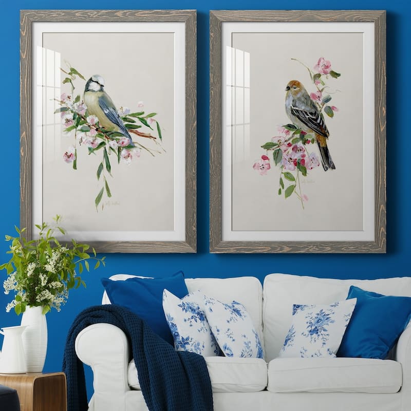 Spring Song Blue Bird-Premium Framed Print - Ready to Hang