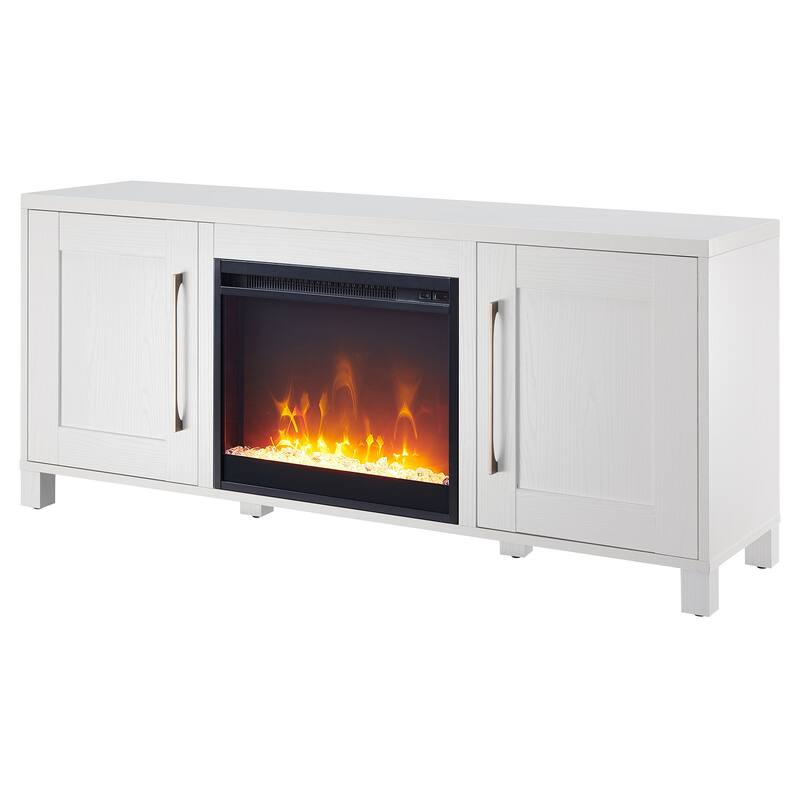 Chabot TV Stand with Crystal Fireplace