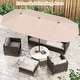 preview thumbnail 18 of 58, Gymax 13 FT Double-sided Patio Umbrella Outdoor Large Twin Size