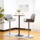 Option Walnut Table & Grey Stools