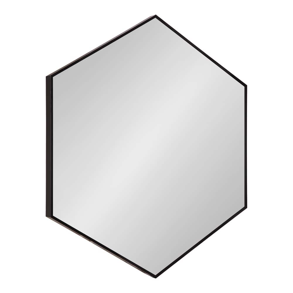 Kate and Laurel Rhodes 6-Sided Hexagon Wall Mirror - 30.75x34.75