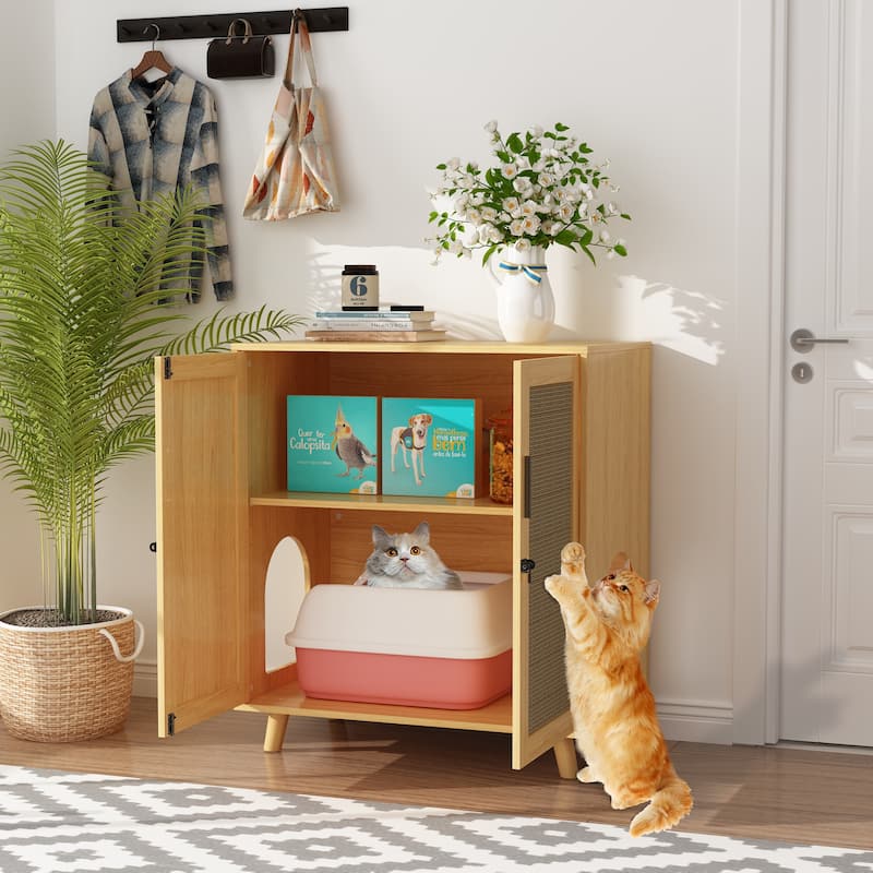 Litter Box Enclosure Cat Litter Box Furniture End Table Sofa Tbale