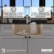 preview thumbnail 29 of 49, Karran Undermount 24.38 in Single Bowl Quartz Kitchen Sink