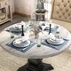 preview thumbnail 4 of 11, Furniture of America Brec Rustic White 48-inch Pedestal Dining Table