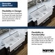 preview thumbnail 19 of 19, Karran 33" Double Bowl Panel Front Farmhouse Fireclay Kitchen Sink with Reversible Apron Front