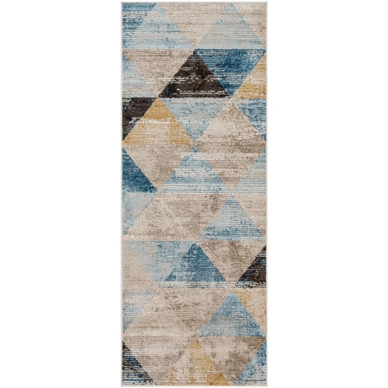 Livabliss Pertek Distressed Geometric Area Rug
