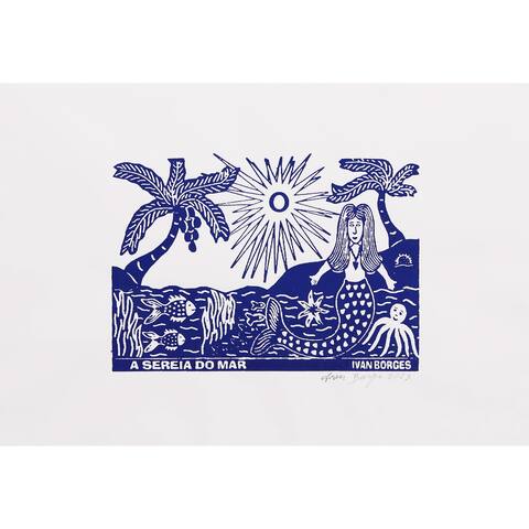 Novica Handmade Sea Mermaid Painting