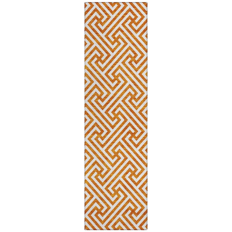Machine Washable Indoor/ Outdoor Chantille Geo Modern Rug