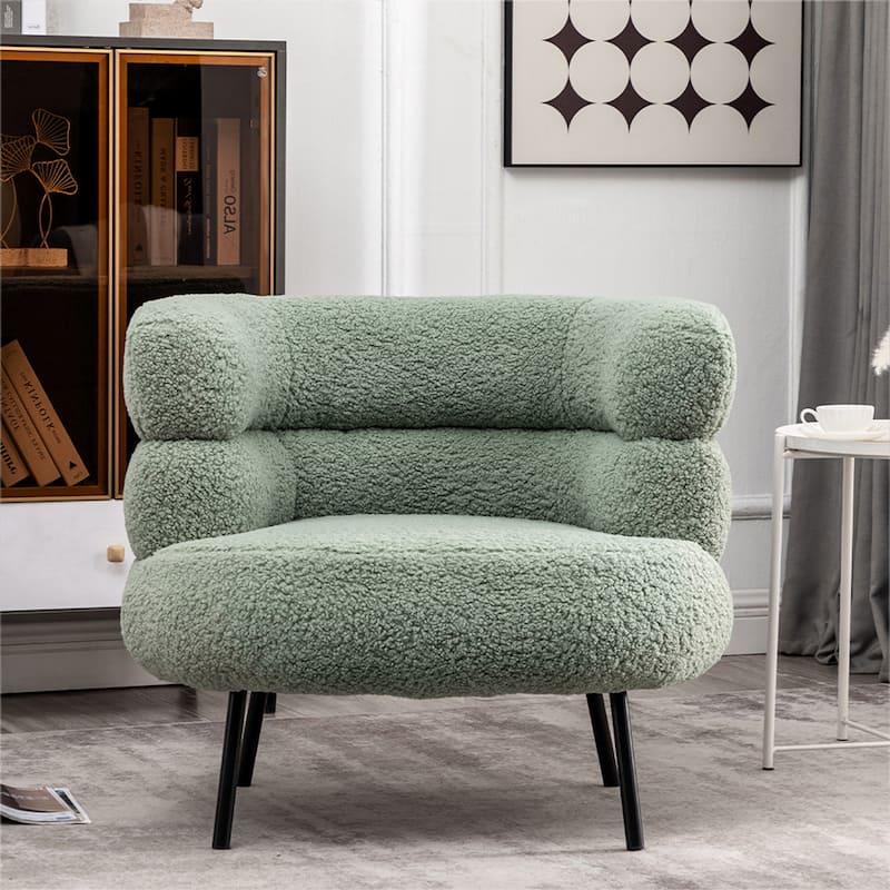 XINMICS Modern Accent Chair Upholstered Armchair for Living Room, Bedroom