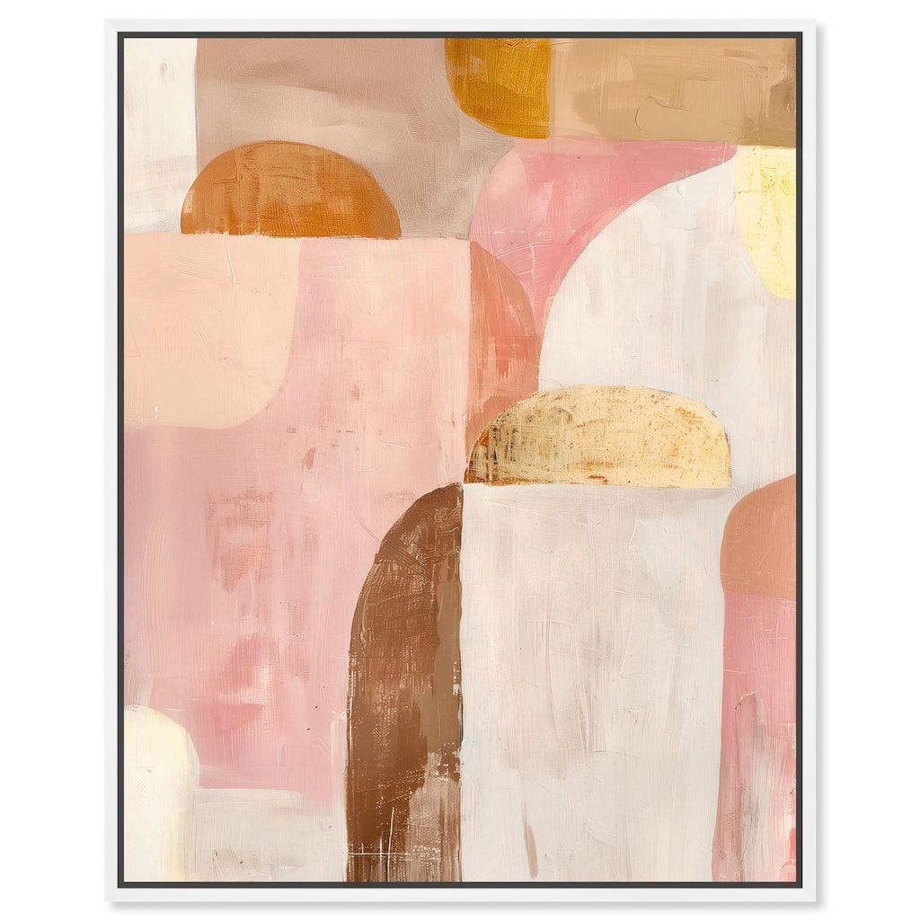 Rose Quartz and Sand II Canvas by Art Remedy