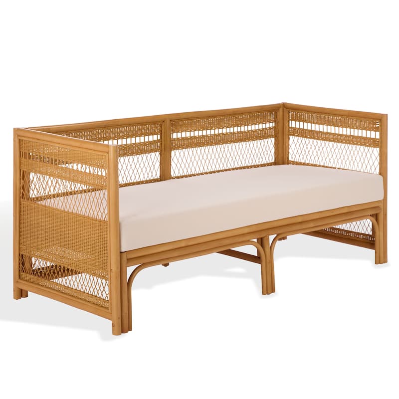 SAFAVIEH Couture Shawnee Rattan Loveseat - 68"W x 27"D x 30"H