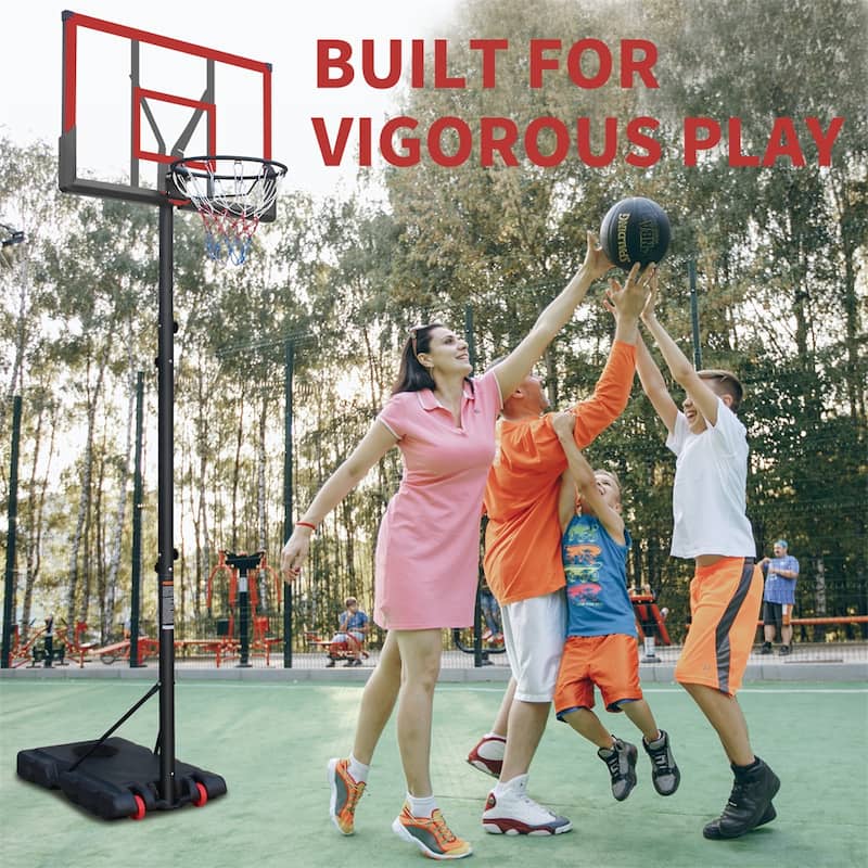 Basketball Hoop 44 Inch Backboard Portable Basketball Goal System