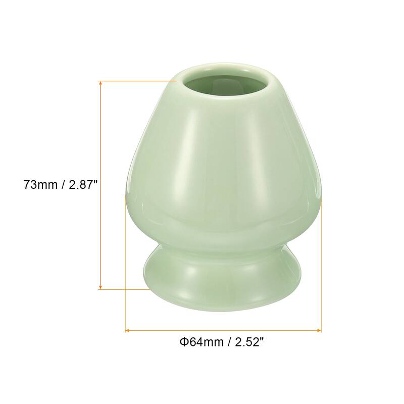 Ceramic Chasen Stand Matcha Whisk Holder Teas Set Whisks Stand, 1 Pcs - Yellow - 73mm