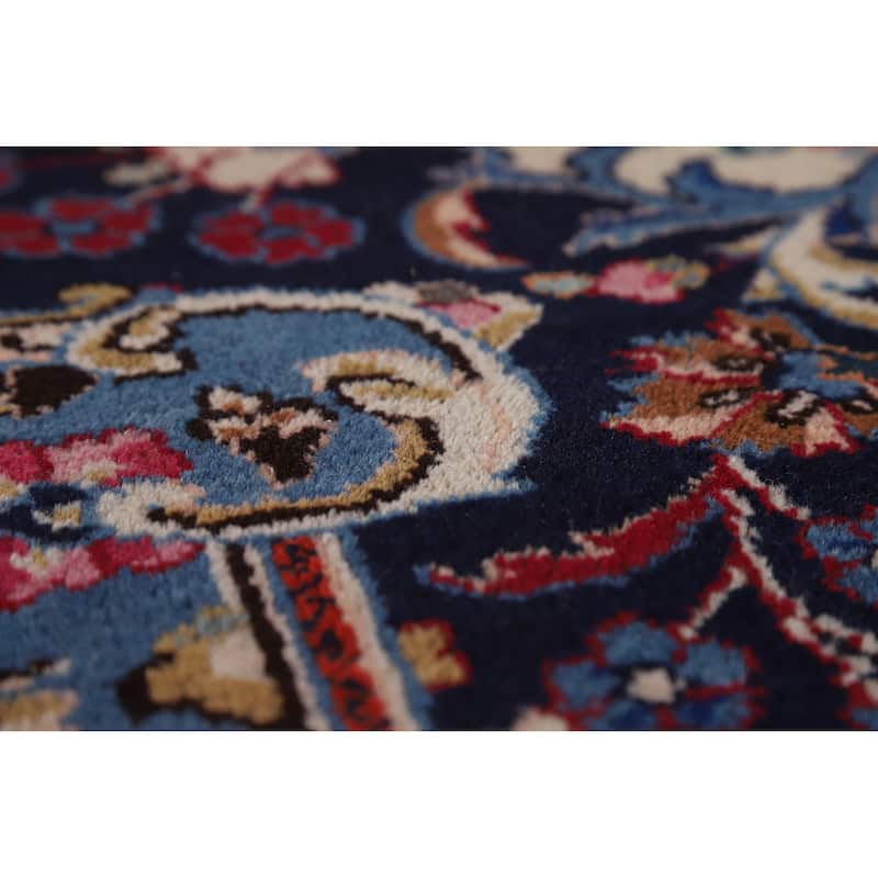 Hand Knotted Oriental 100% Wool Carpet Traditional Floral Red Mashad Area Rug - 12' 11'' X 10' 1''