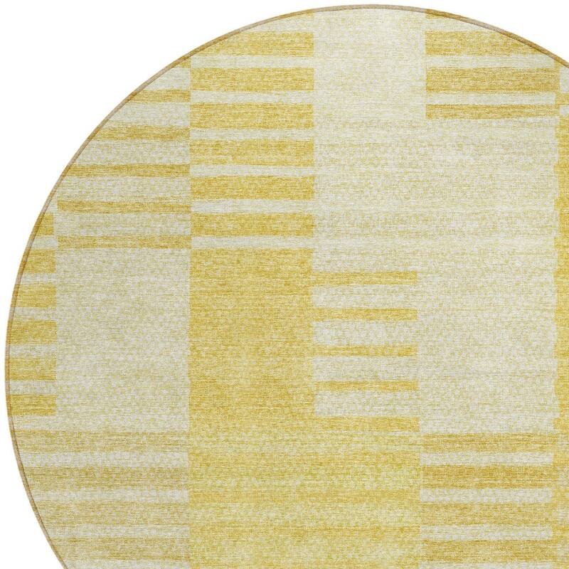 HomeRoots Striped Transitional Rectangle Outdoor Rug