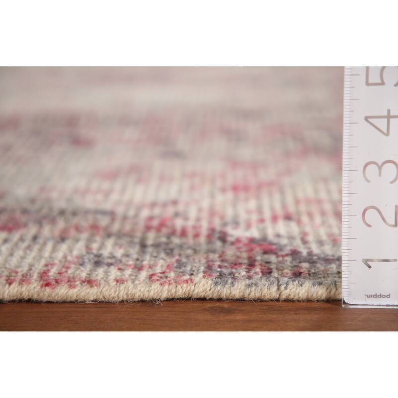 Abstract Rug Handmade Contemporary Wool Carpet - 8'0"x 9'11"