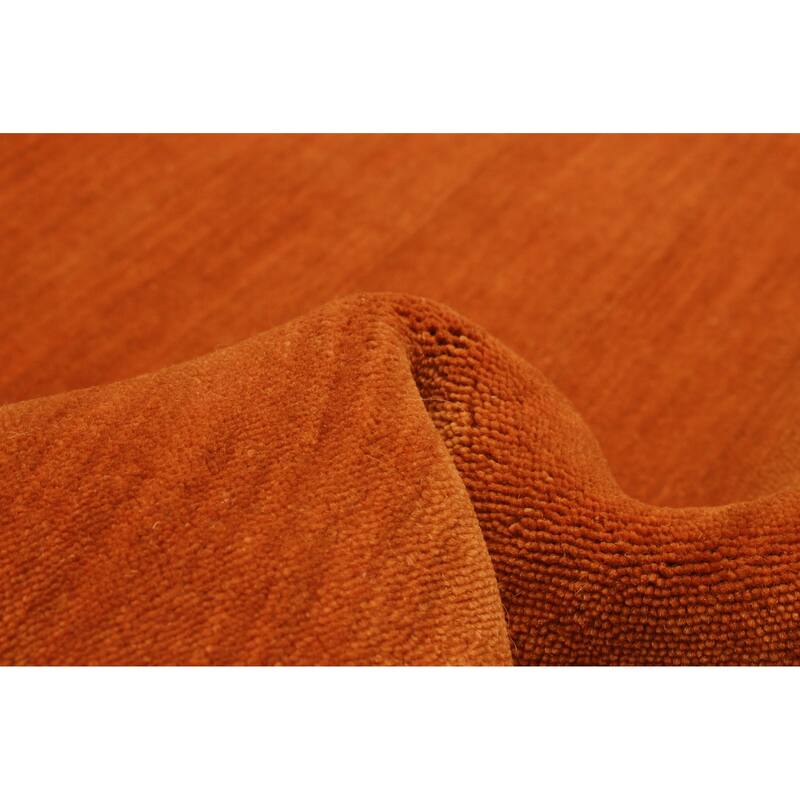 Kashkuli Gabbeh Burnt Orange Rug 2'7" x 6'7" - 2'7 x 6'7