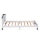 preview thumbnail 6 of 8, Twin Rustic Kids Bed House Shaped Low Beds for Toddlers, Wood Frame,White