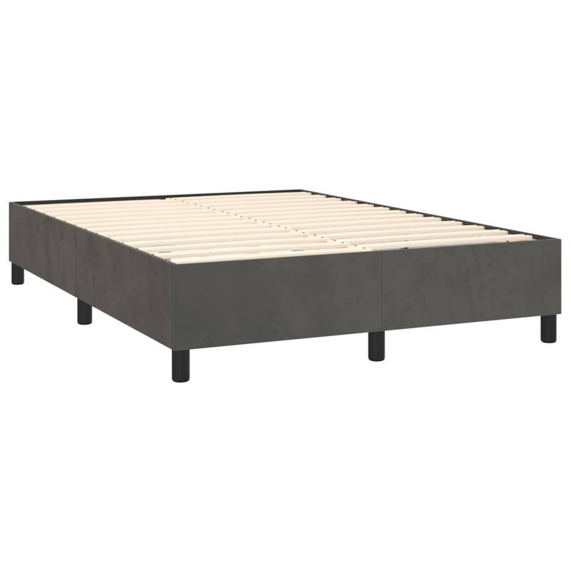 vidaXL Bed Frame Box Spring Platform Bed Mattress Foundation Bedroom Velvet