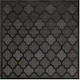 preview thumbnail 96 of 99, Nourison Easy Care Indoor/Outdoor Moroccan Trellis Area Rug 9' x Square - Charcoal/Black