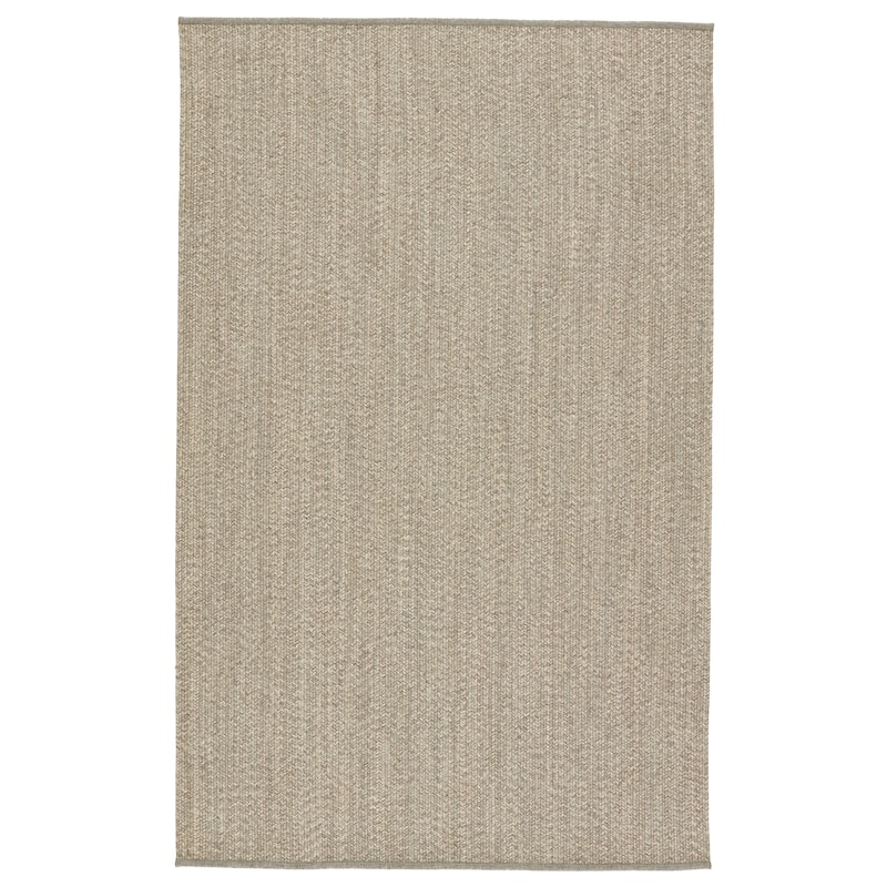 Gravis Indoor/ Outdoor Solid Area Rug - 10'X14' - Taupe/Cream