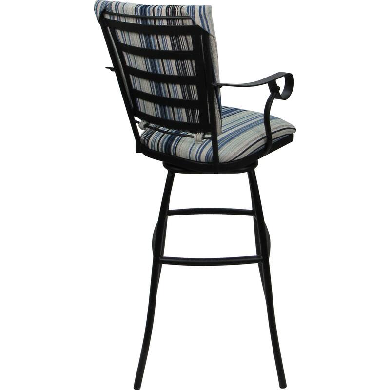 Set of 3 Outdoor Indoor Bar Stool Counter Extra Tall - Jenna PB Arms