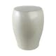 preview thumbnail 9 of 10, Garden Stool - Ceramic Minimalist Round - Ivory, 19"