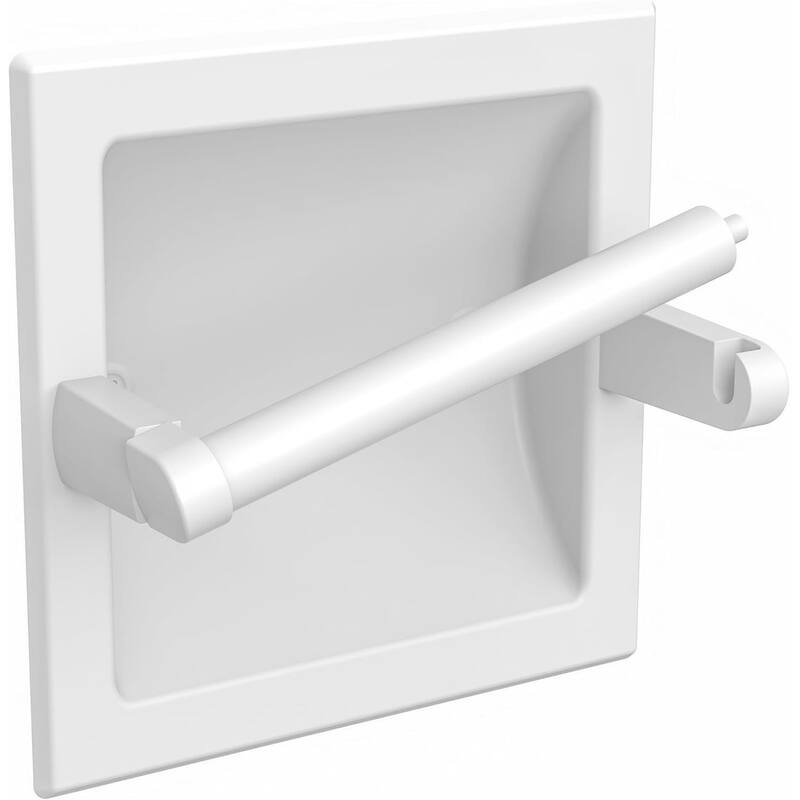 Embedded toilet paper holder, modern hotel style rotating wall mounted toilet paper holder - Beige