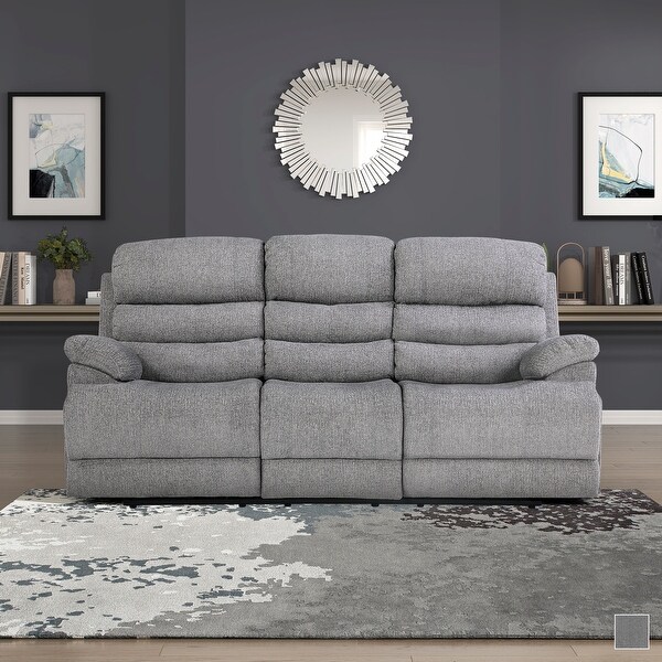 Chenille reclining sofa outlet