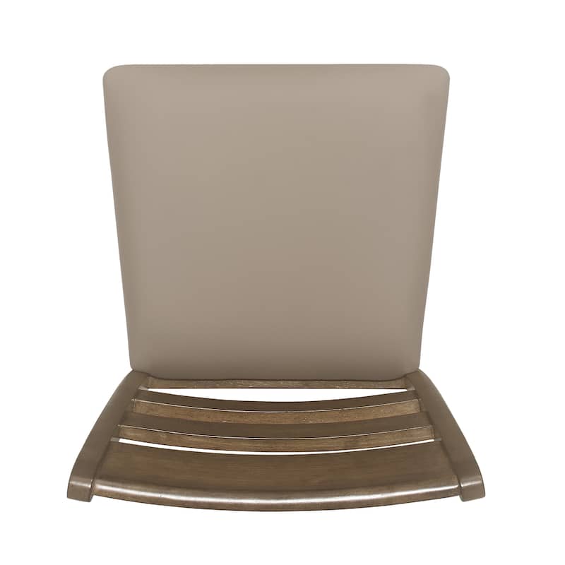 Benner Farmhouse Upholstered Wood Counter Stools (Set of 2) by Christopher Knight Home - 20.00" L x 22.50" W x 41.34" H