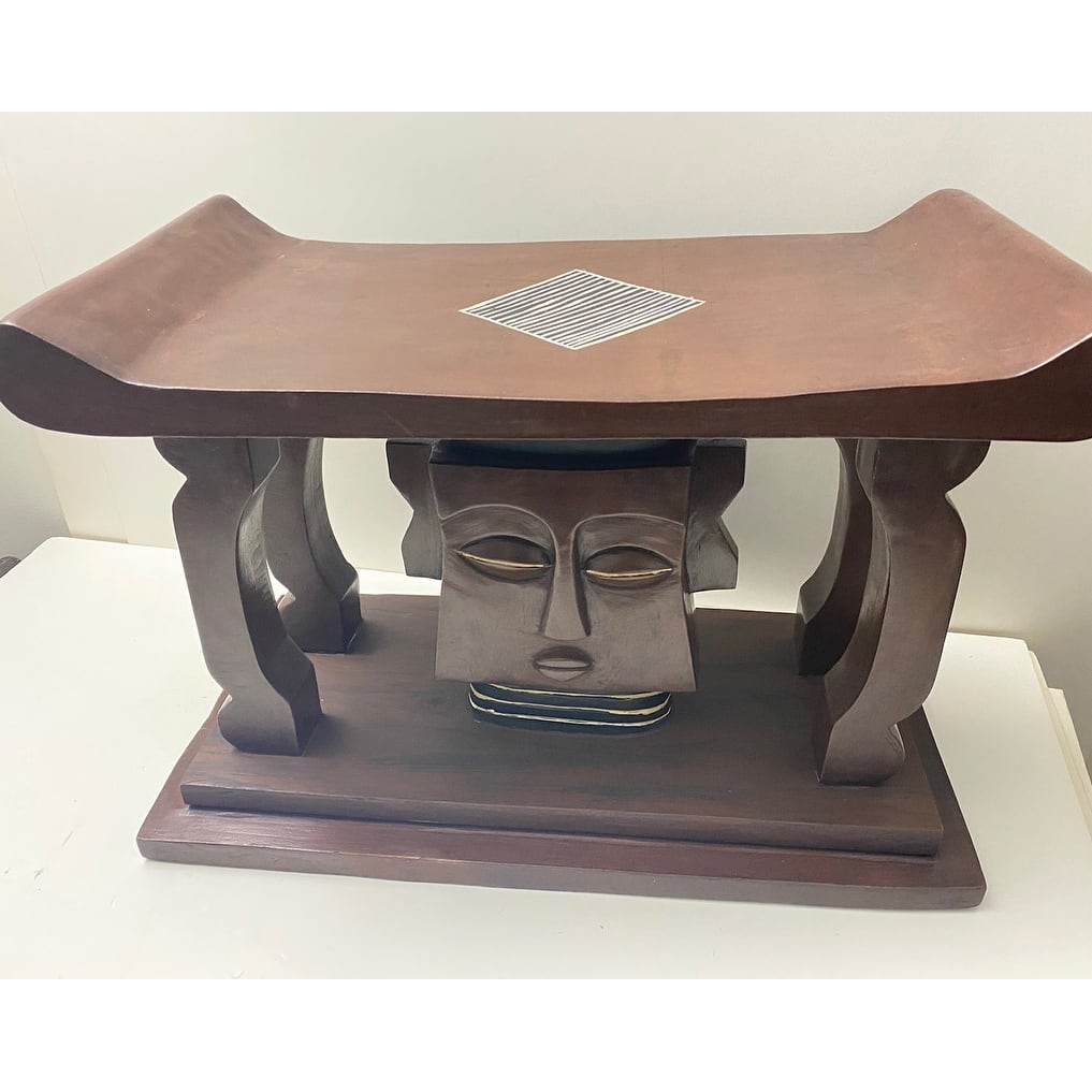 Handmade New Edition Ashanti "Oheneba" Prince Stool (Ghana)