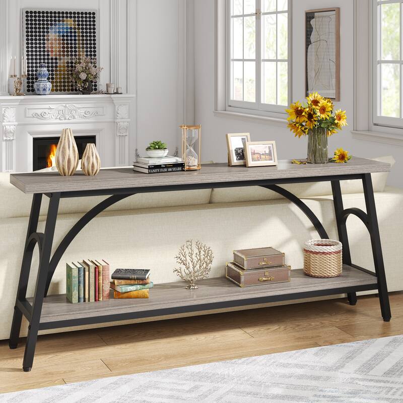 Extra Long Console Table 70.8 Inch Narrow Sofa Tables Entryway Table