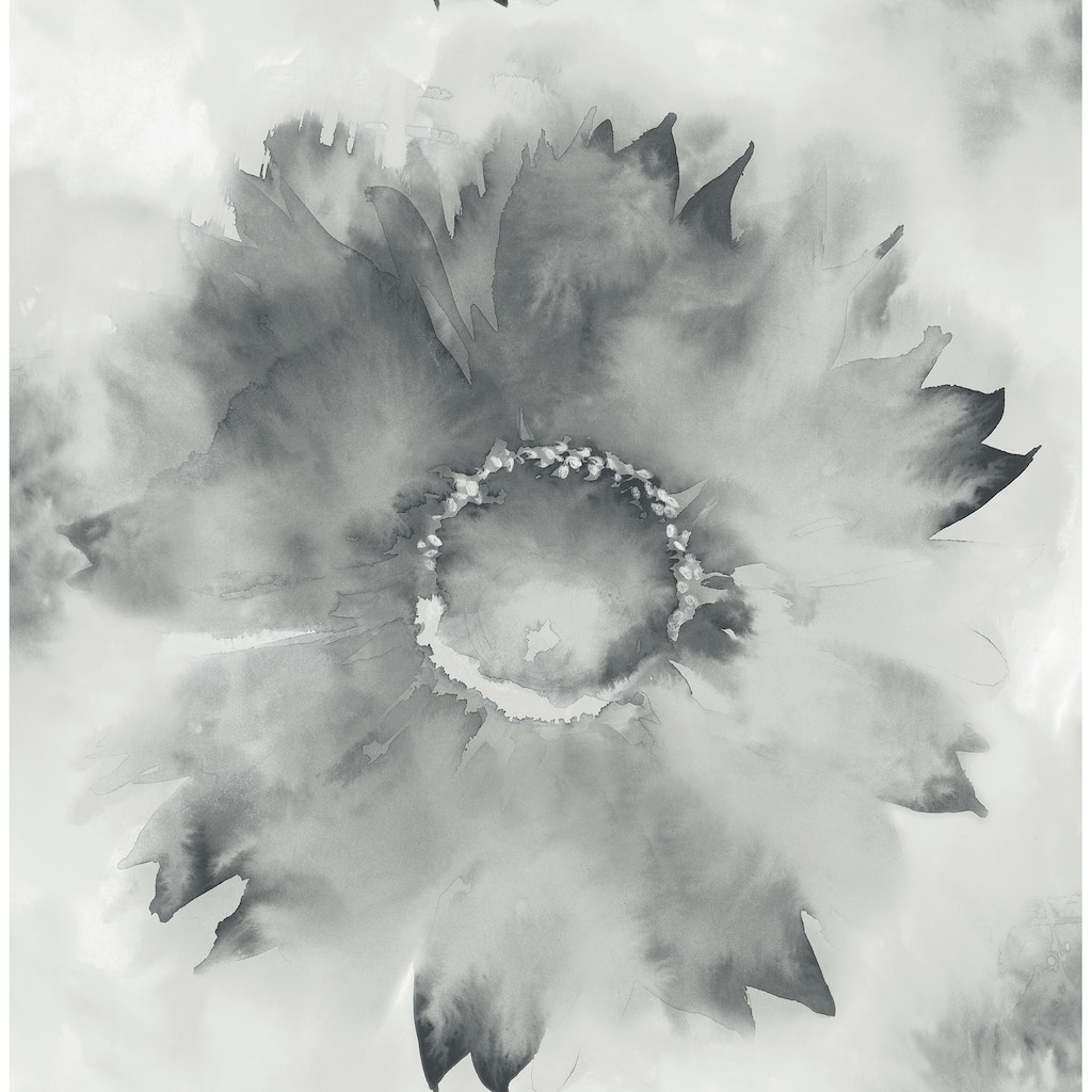 Seabrook Designs Watercolor Sunflower Unpasted Wallpaper