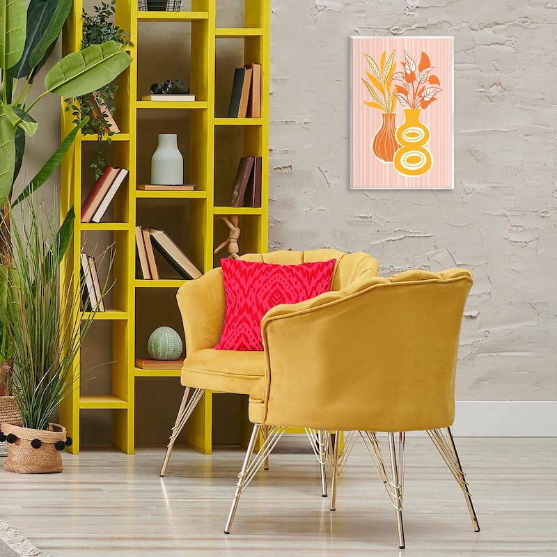 Stupell Orange & Yellow Vases Wall Plaque Art Design By Martina Pavlova