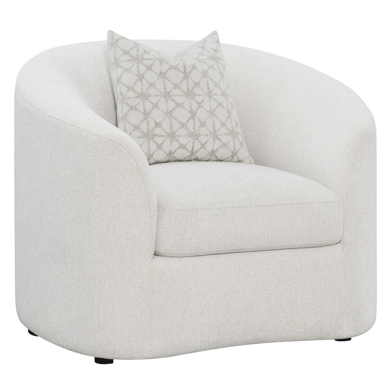 Rory Latte 3-piece Upholstered Sloped Arms Living Room Set