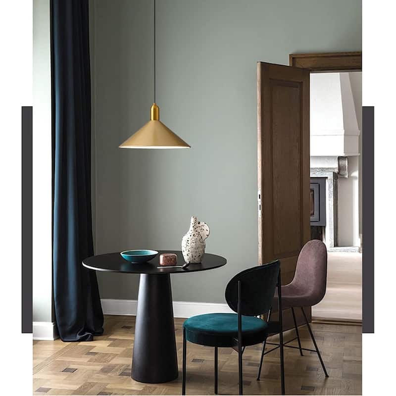 13.8 inch pendant light gold hanging lamp metal hallway light