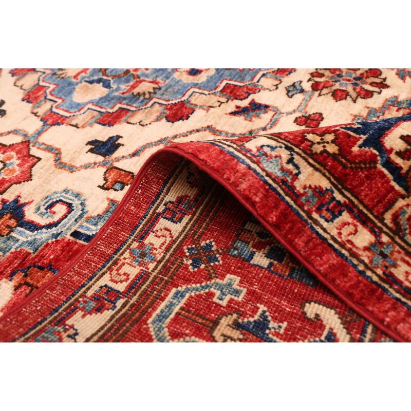 ECARPETGALLERY Hand-knotted Aryana Red Wool Rug - 5'10 x 8'0