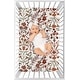 preview thumbnail 3 of 4, Sweet Jojo Designs Ivory Orange Boho Vintage Floral Girl Fitted Mini Portable Crib Sheet Bohemian Botanical Flower Green Fringe