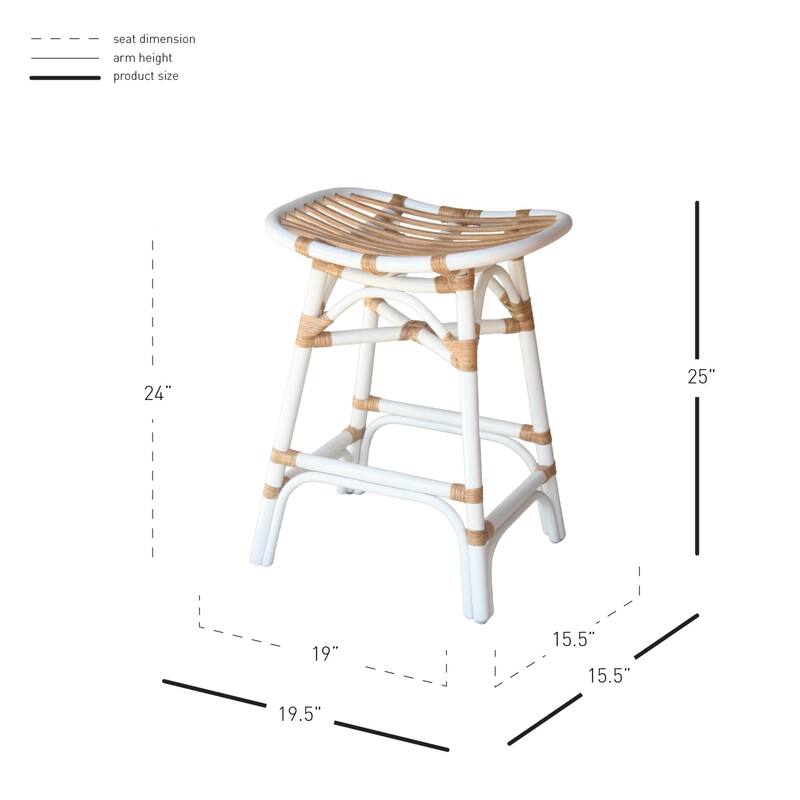 NPD Furniture Damara Rattan Counter Stool