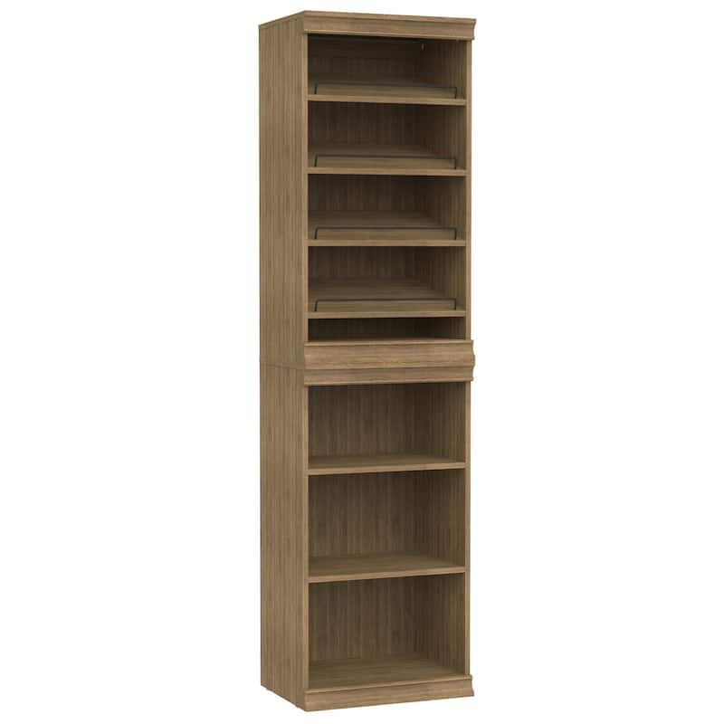 ClosetMaid Modular Storage 21.38-inch W 7-Shelf Wood Closet System with Shoe Storage - Sand