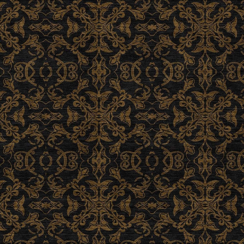 HomeRoots Medallion Transitional Rectangle Outdoor Rug