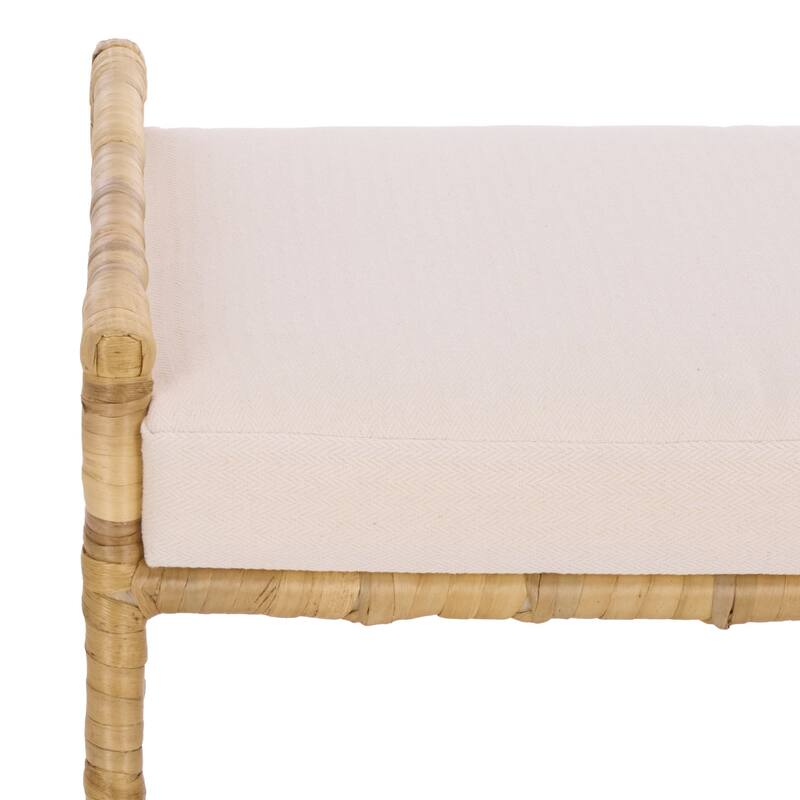 SAFAVIEH Home Iveliz Ottoman with Cushion