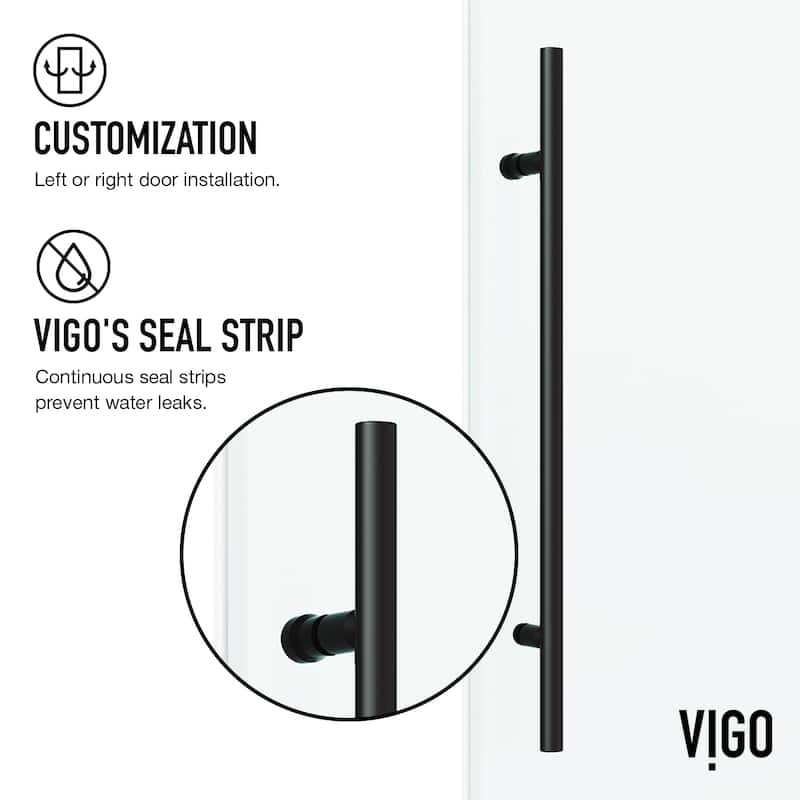 VIGO Elan E-Class Frameless Sliding Shower Enclosure