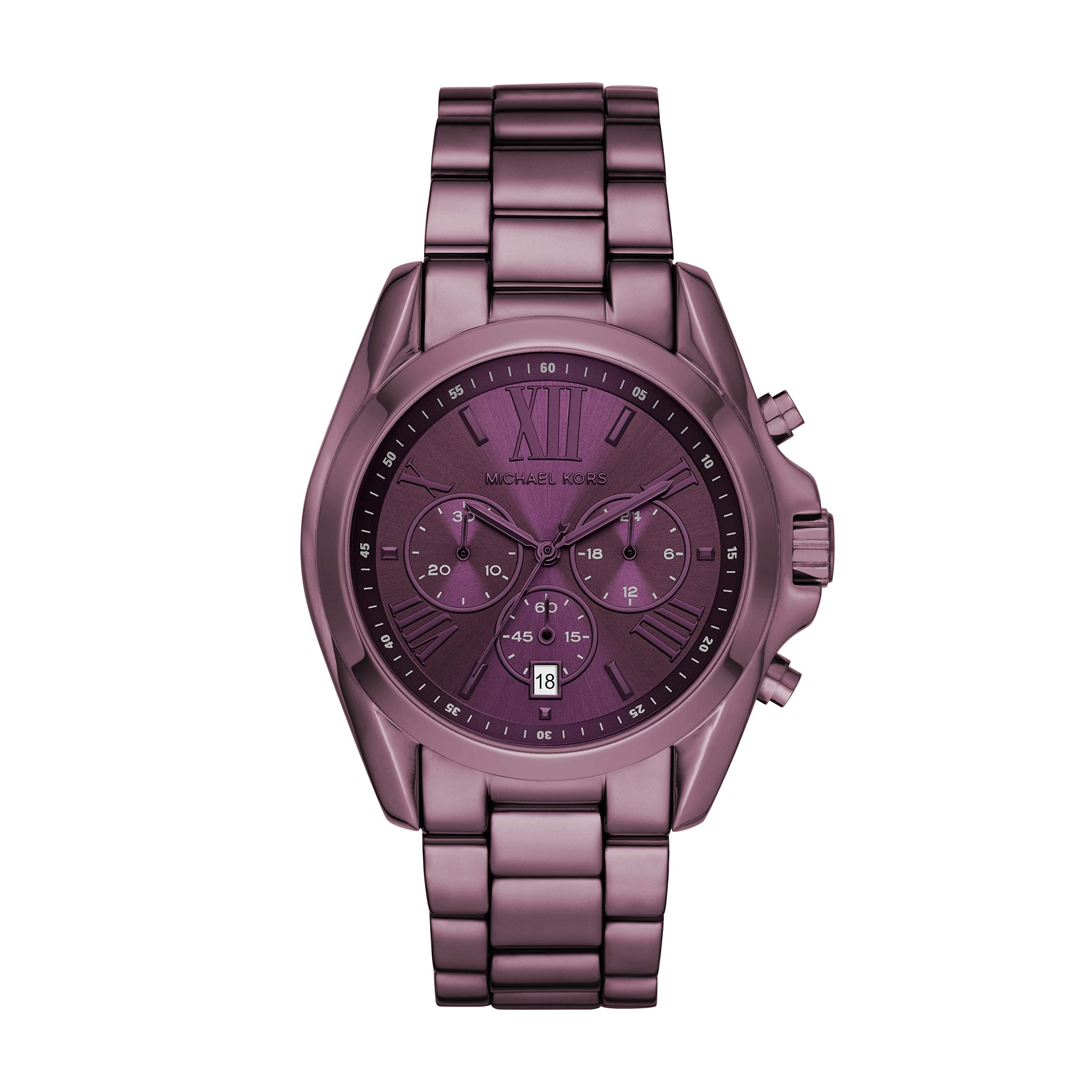 purple michael kors watch women's