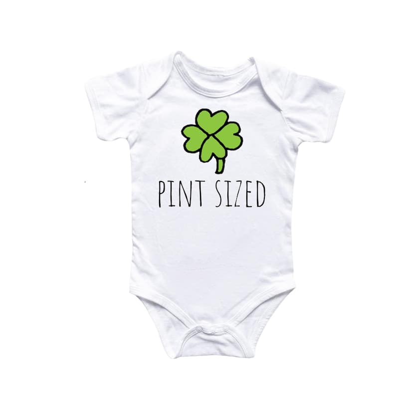 St. Patricks Day Irish - Baby Boy Girl Clothes Infant Bodysuit Funny Cute Newborn 710 - Natural - 0-3M