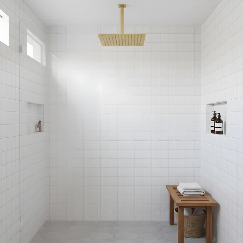 Bathroom Luxury High Pressure Waterfall Rain Shower Head