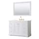 Option White / White Quartz Top / Brushed Gold Hardware