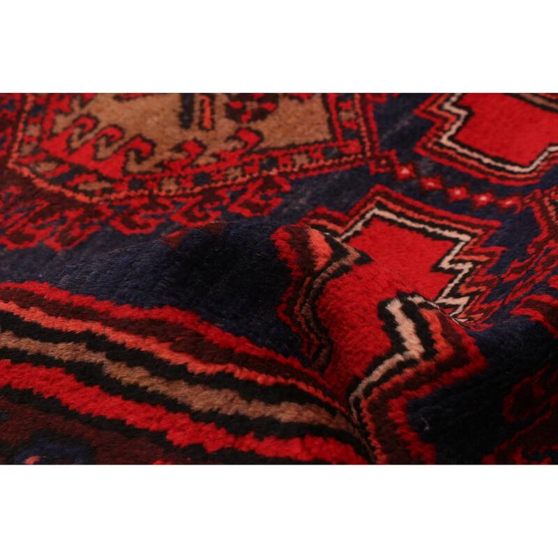 ECARPETGALLERY Hand-knotted Andelz Red Wool Rug - 3'7 x 9'4